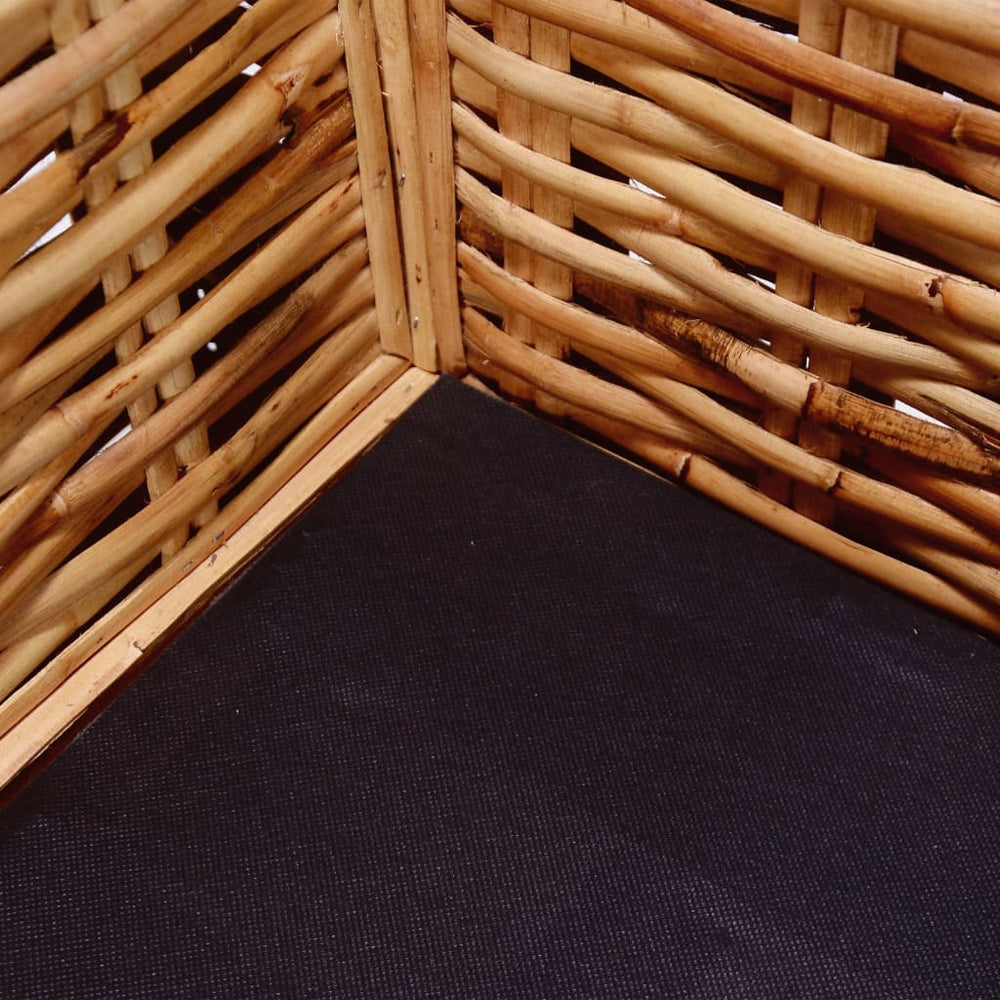 2-delig Bankstel met kussens natuurlijk rattan MeubelReus