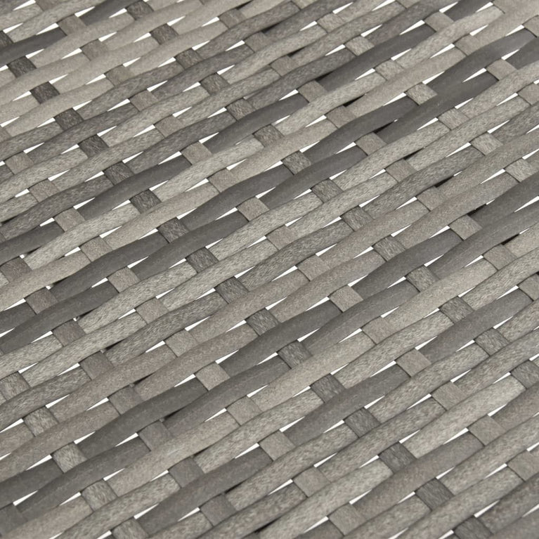 Tuinstoelen stapelbaar 2 st poly rattan grijs MeubelReus