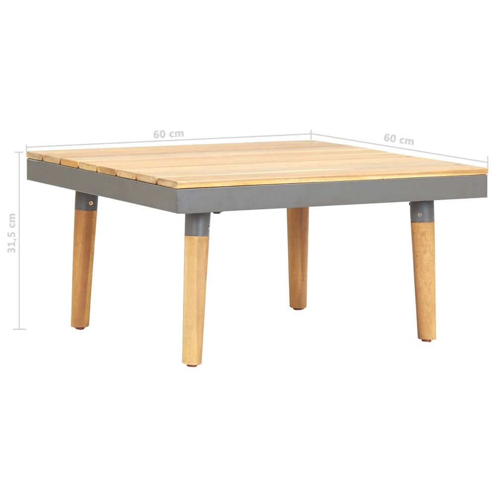 Tuintafel 60x60x31,5 cm massief acaciahout MeubelReus