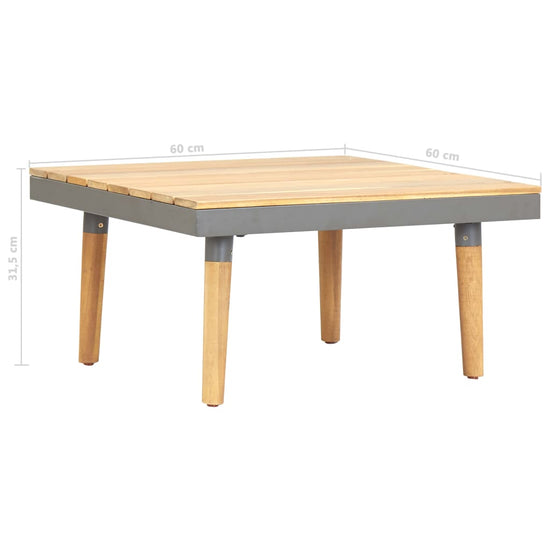 Tuintafel 60x60x31,5 cm massief acaciahout MeubelReus