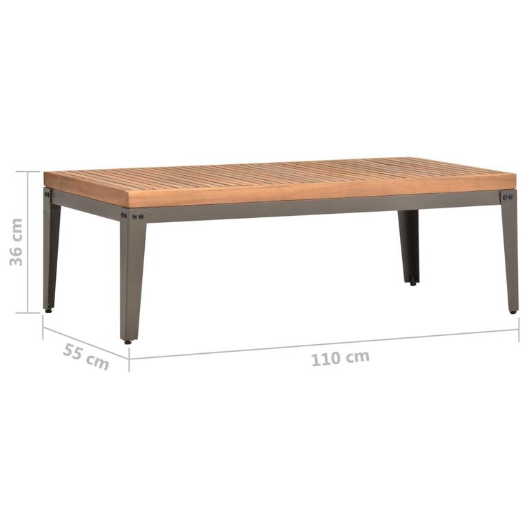 Tuintafel 110x55x36 cm massief acaciahout MeubelReus