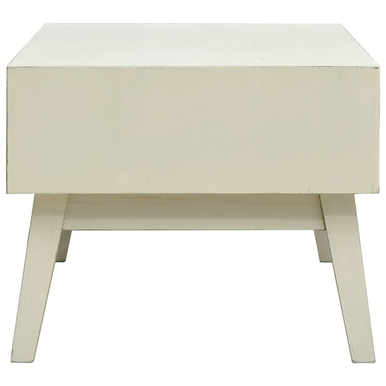 Salontafel met 2 lades 110x50x40 cm bewerkt hout grijs MeubelReus