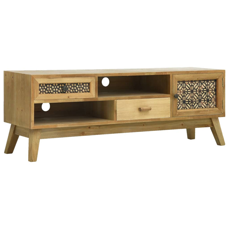 Tv-meubel 120x30x42 cm bewerkt hout bruin MeubelReus