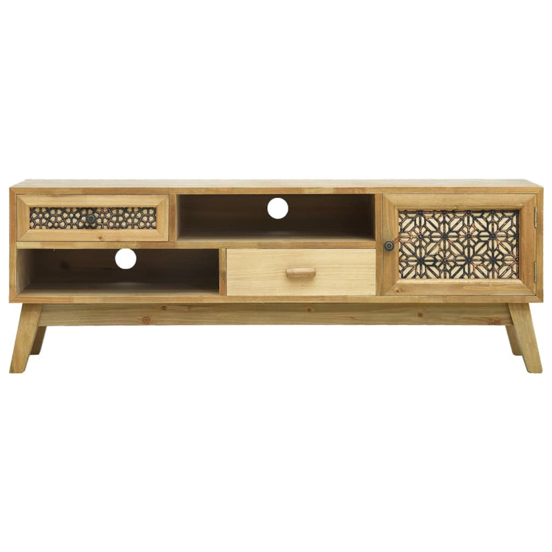 Tv-meubel 120x30x42 cm bewerkt hout bruin MeubelReus