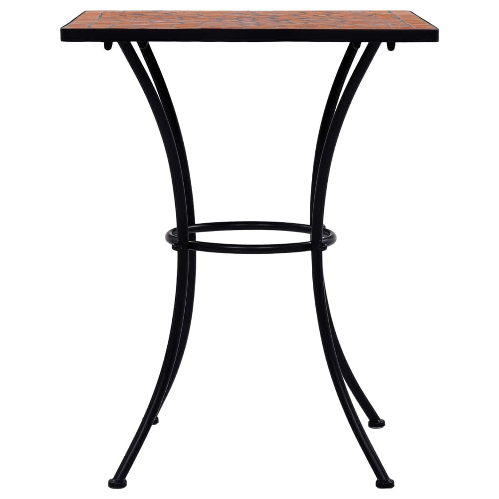 Bistrotafel mozaïek 60 cm keramiek terracottakleurig MeubelReus