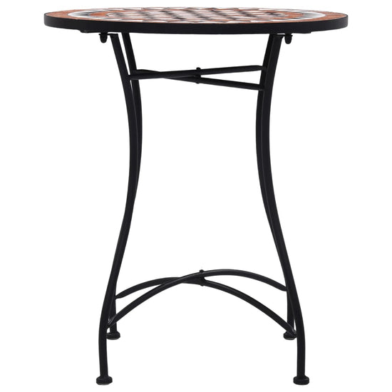 Bistrotafel mozaïek 60 cm keramiek bruin MeubelReus