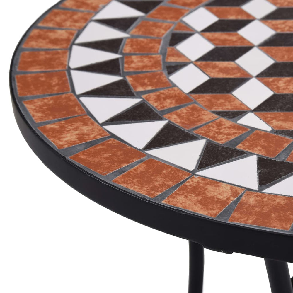 Bistrotafel mozaïek 60 cm keramiek bruin MeubelReus