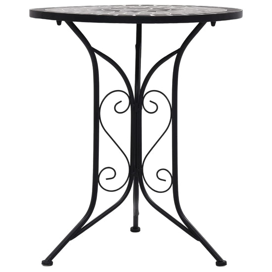 Bistrotafel mozaïek 61 cm keramiek grijs MeubelReus