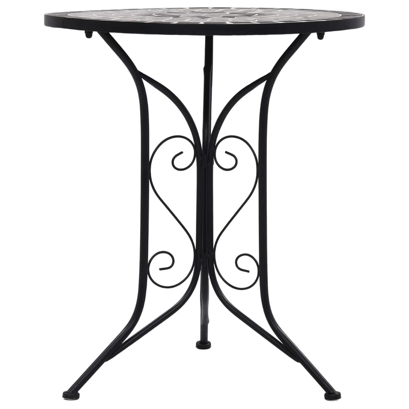 Bistrotafel mozaïek 61 cm keramiek grijs MeubelReus