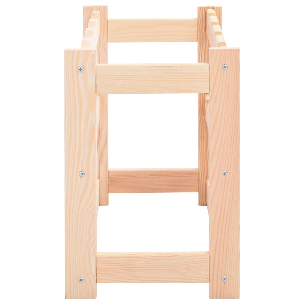 Wijnrek voor 12 flessen grenenhout MeubelReus