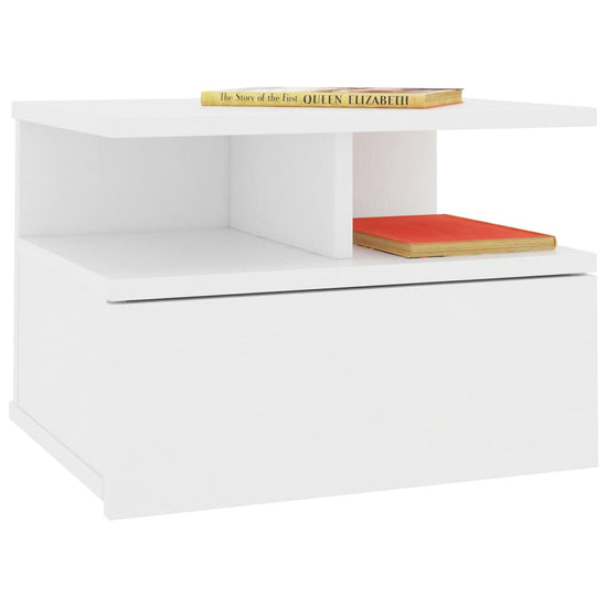 Nachtkastjes 2 st 40x31x27 cm bewerkt hout wit MeubelReus