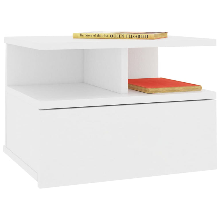 Nachtkastjes 2 st 40x31x27 cm bewerkt hout wit MeubelReus