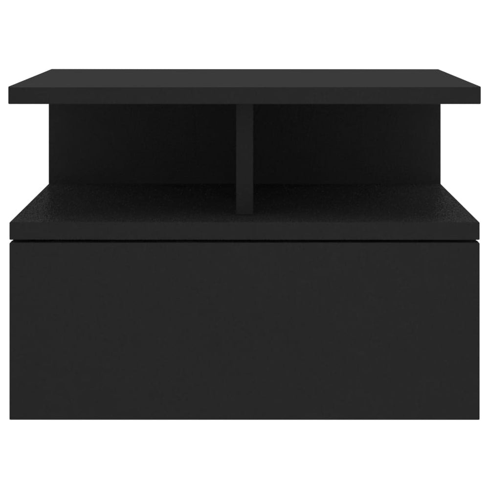 Nachtkastjes 2 st 40x31x27 cm bewerkt hout zwart MeubelReus
