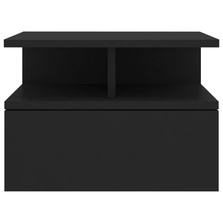 Nachtkastjes 2 st 40x31x27 cm bewerkt hout zwart MeubelReus