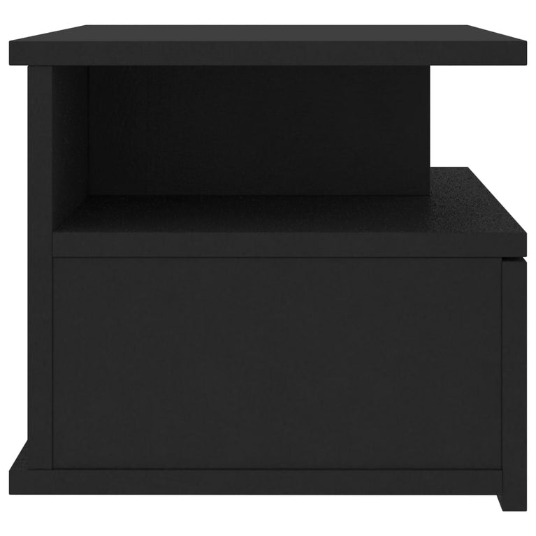 Nachtkastjes 2 st 40x31x27 cm bewerkt hout zwart MeubelReus