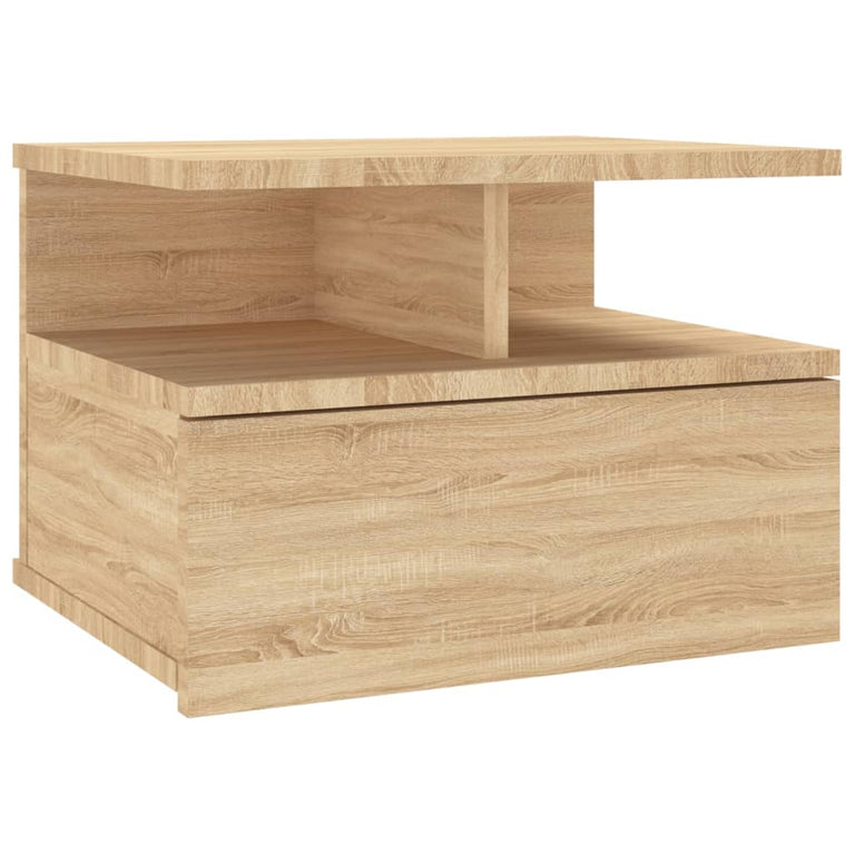 Nachtkastjes 2 st 40x31x27 cm bewerkt hout sonoma eikenkleurig MeubelReus