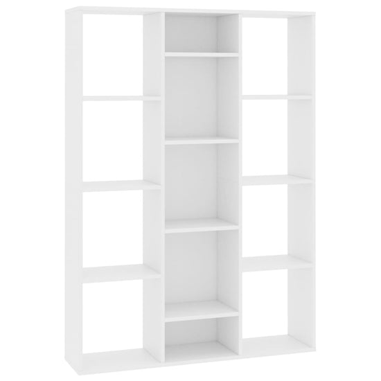Kamerscherm/boekenkast 100x24x140 cm bewerkt hout wit MeubelReus
