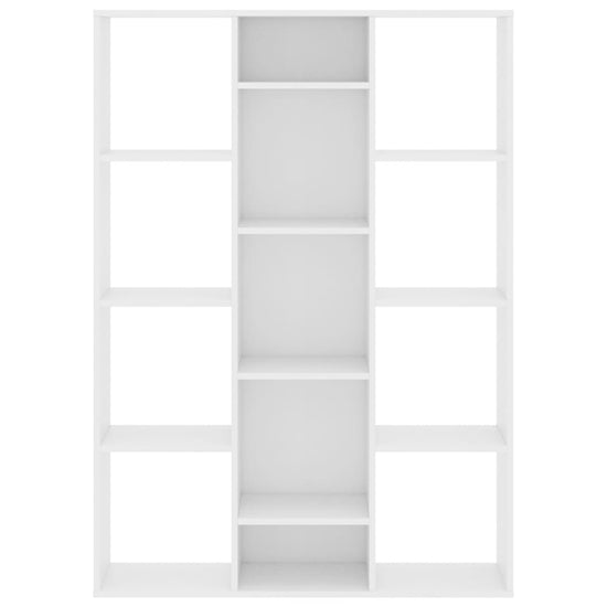 Kamerscherm/boekenkast 100x24x140 cm bewerkt hout wit MeubelReus