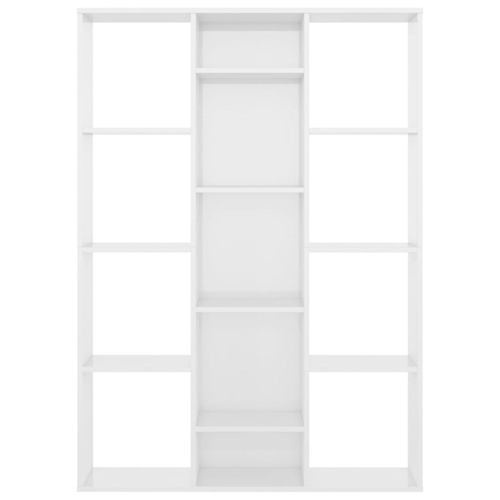 Kamerscherm/boekenkast 100x24x140 cm bewerkt hout hoogglans wit MeubelReus