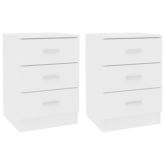 Nachtkastjes 2 st 38x35x56 cm bewerkt hout wit MeubelReus