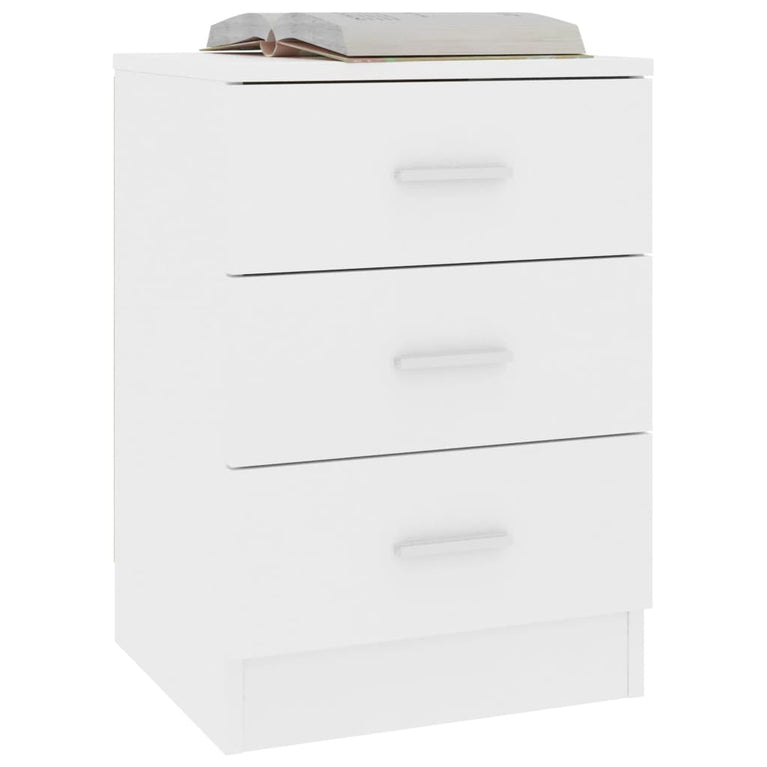 Nachtkastjes 2 st 38x35x56 cm bewerkt hout wit MeubelReus