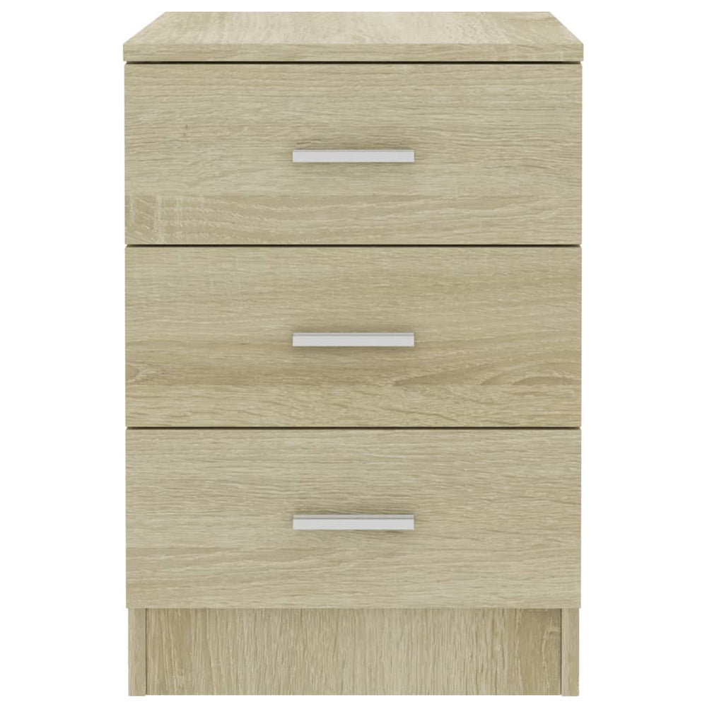 Nachtkastjes 2 st 38x35x56 cm bewerkt hout sonoma eikenkleurig MeubelReus