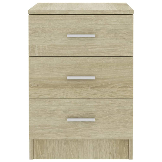 Nachtkastjes 2 st 38x35x56 cm bewerkt hout sonoma eikenkleurig MeubelReus