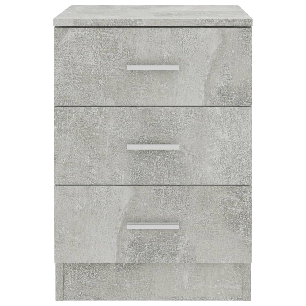 Nachtkastjes 2 st 38x35x56 cm bewerkt hout betongrijs MeubelReus