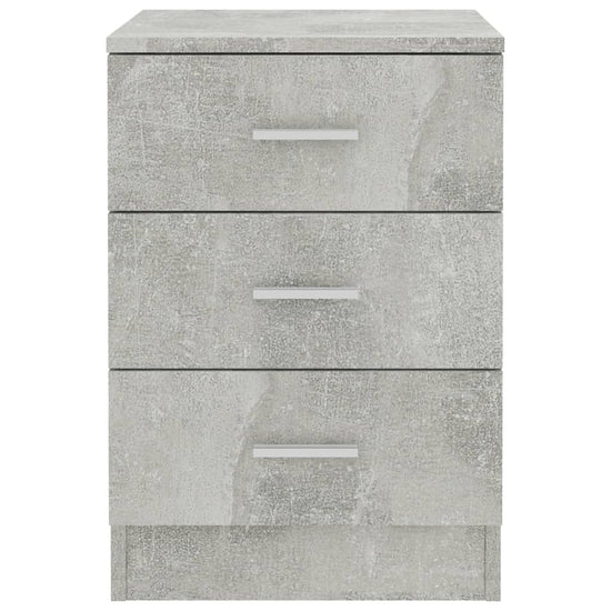 Nachtkastjes 2 st 38x35x56 cm bewerkt hout betongrijs MeubelReus