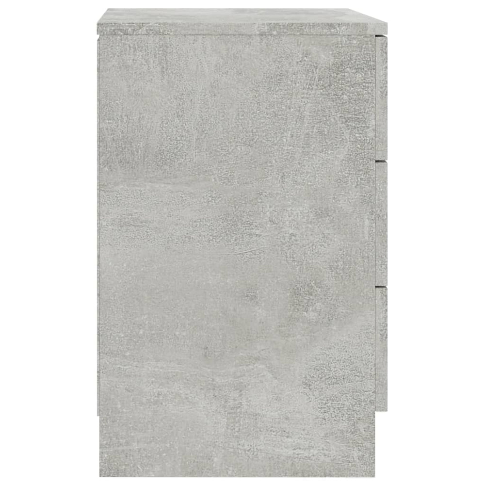 Nachtkastjes 2 st 38x35x56 cm bewerkt hout betongrijs MeubelReus