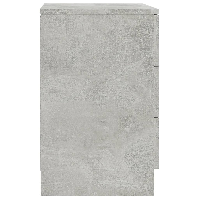 Nachtkastjes 2 st 38x35x56 cm bewerkt hout betongrijs MeubelReus