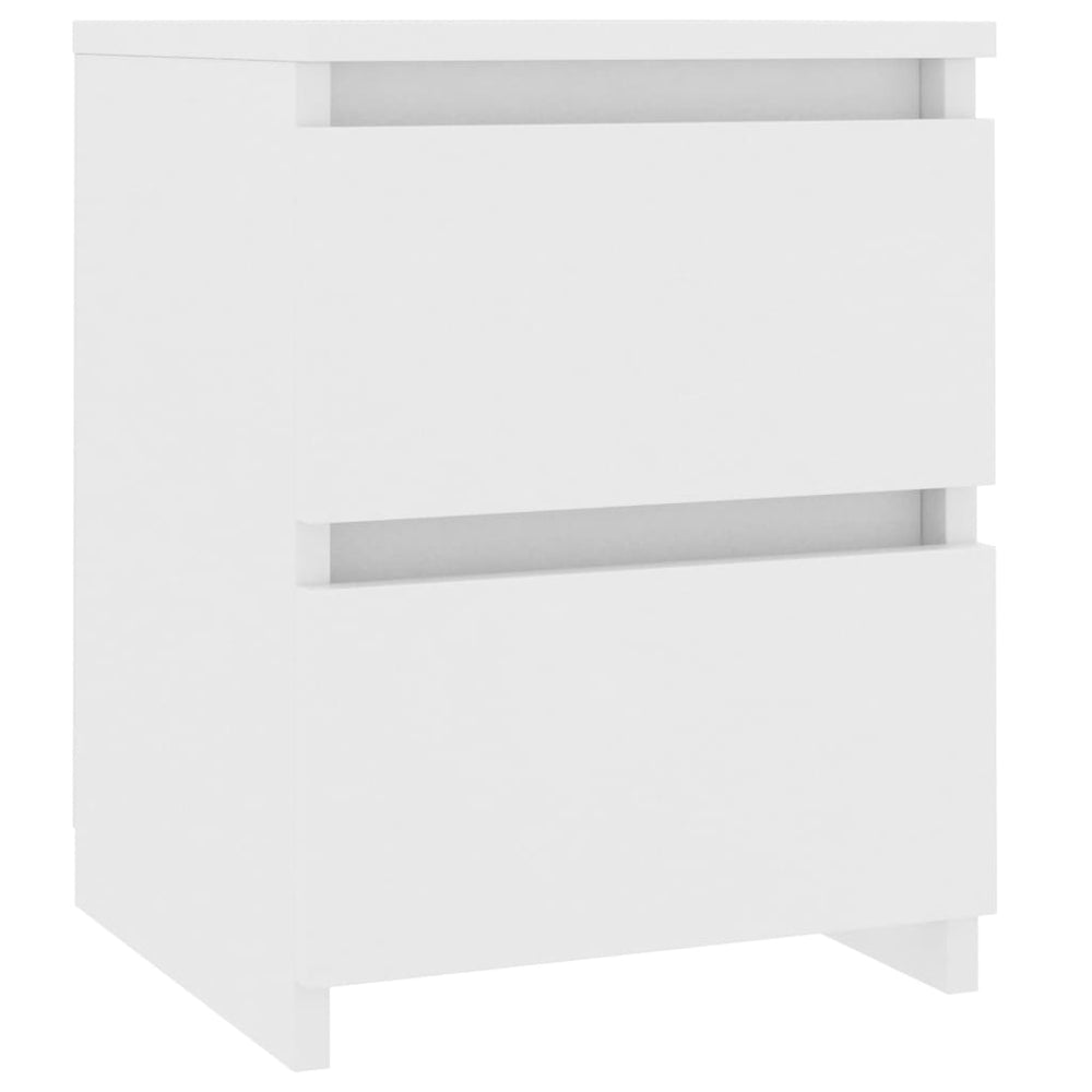 Nachtkastjes 2 st 30x30x40 cm bewerkt hout wit MeubelReus