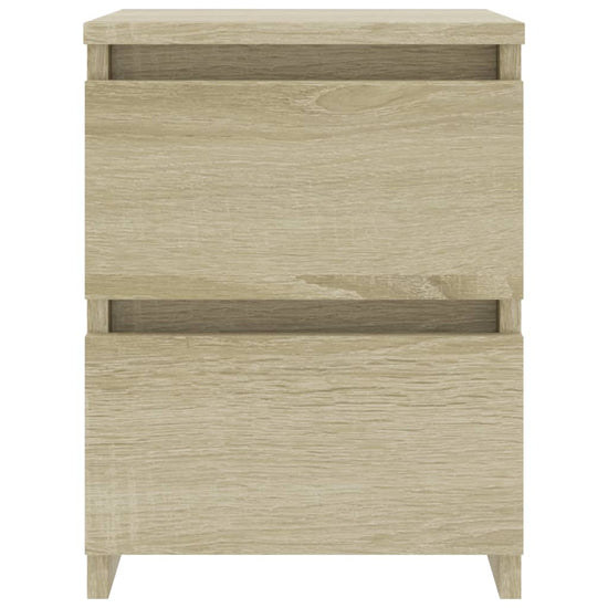 Nachtkastjes 2 st 30x30x40 cm bewerkt hout sonoma eikenkleurig MeubelReus