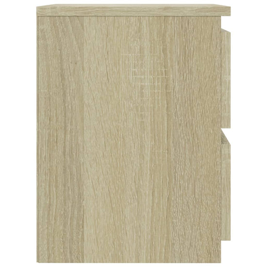 Nachtkastjes 2 st 30x30x40 cm bewerkt hout sonoma eikenkleurig MeubelReus