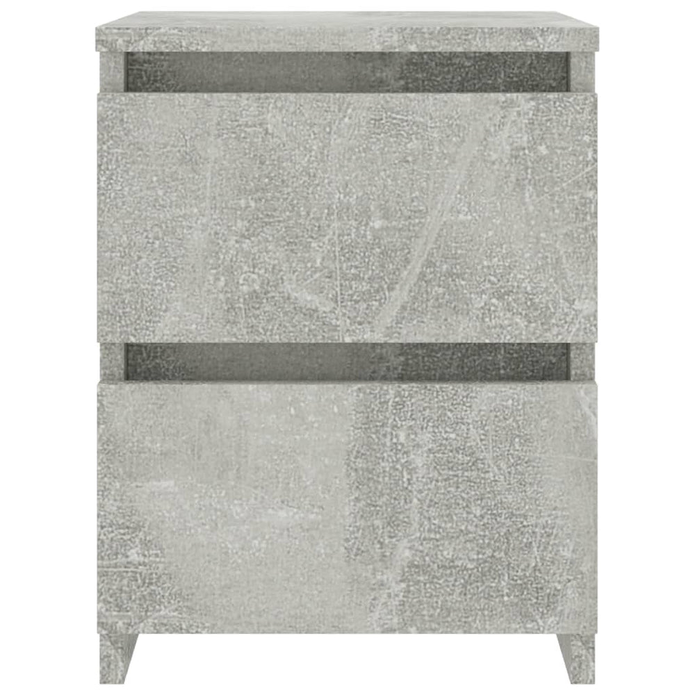 Nachtkastjes 2 st 30x30x40 cm bewerkt hout betongrijs MeubelReus