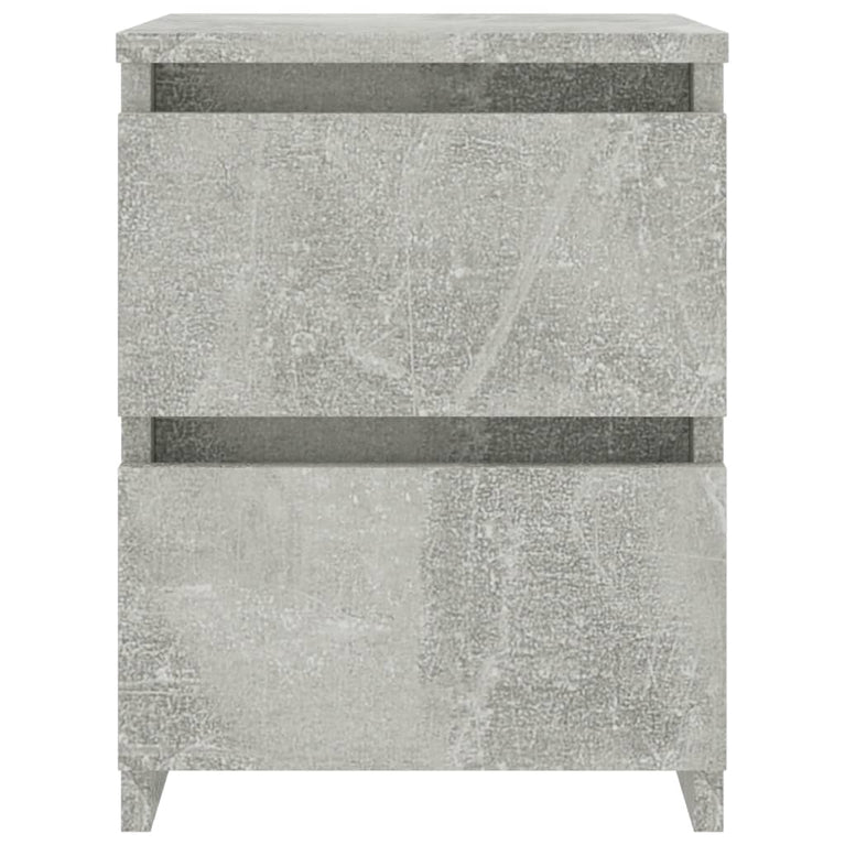 Nachtkastjes 2 st 30x30x40 cm bewerkt hout betongrijs MeubelReus