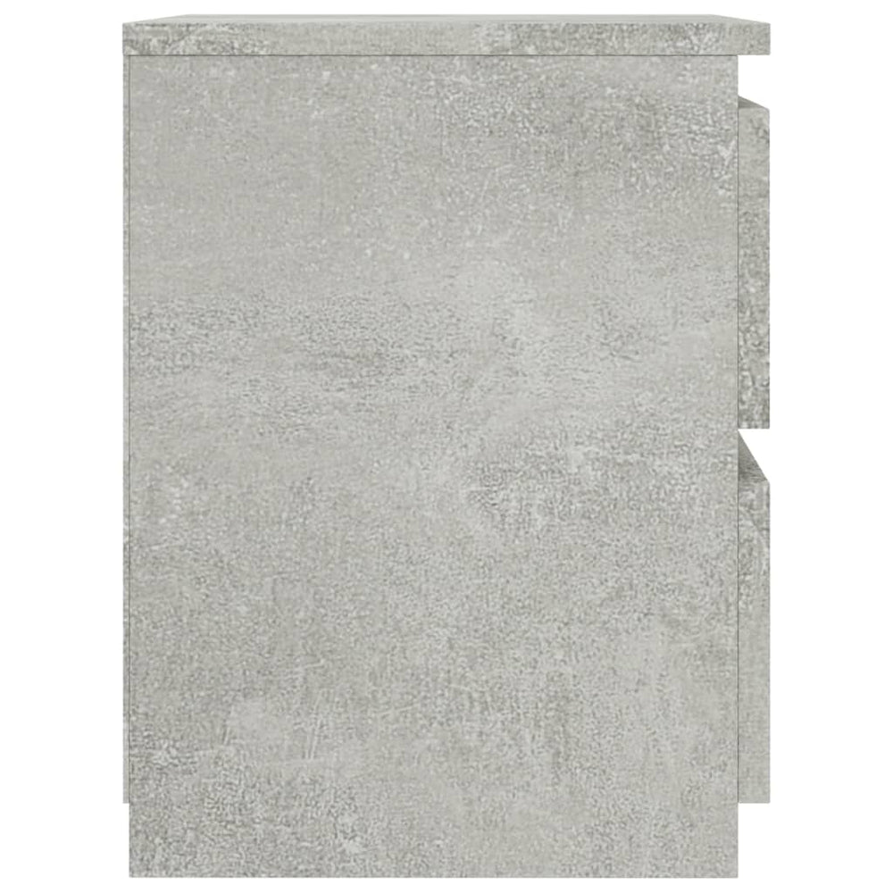 Nachtkastjes 2 st 30x30x40 cm bewerkt hout betongrijs MeubelReus