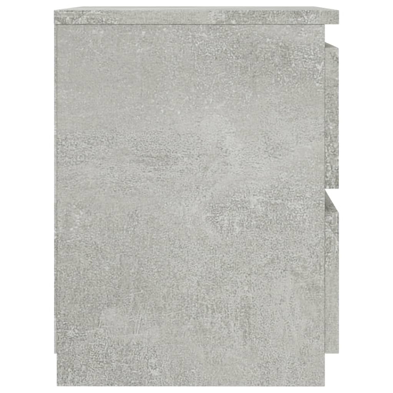 Nachtkastjes 2 st 30x30x40 cm bewerkt hout betongrijs MeubelReus