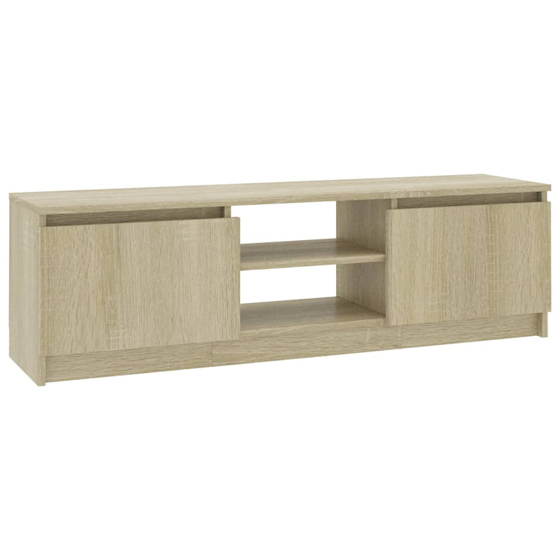 Tv-meubel 120x30x35,5 cm bewerkt hout sonoma eikenkleurig