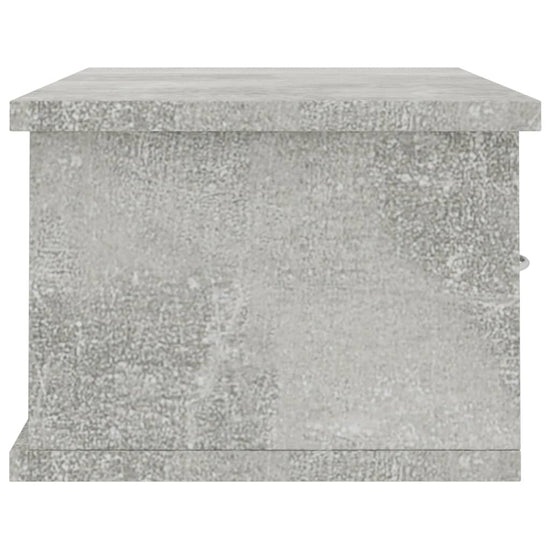 Wandschap met lades 60x26x18,5 cm bewerkt hout betongrijs MeubelReus