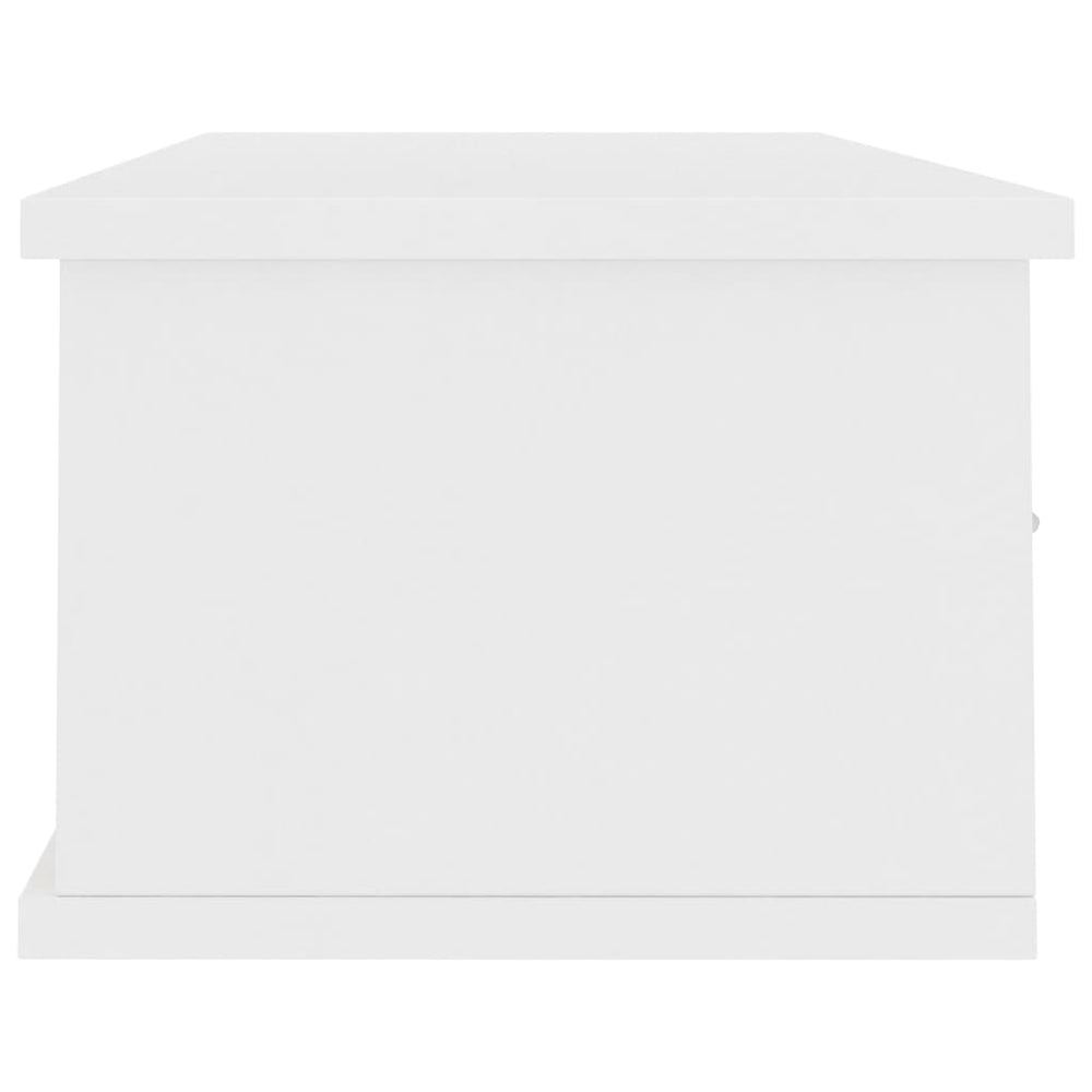Wandschap met lades 88x26x18,5 cm spaanplaat wit MeubelReus