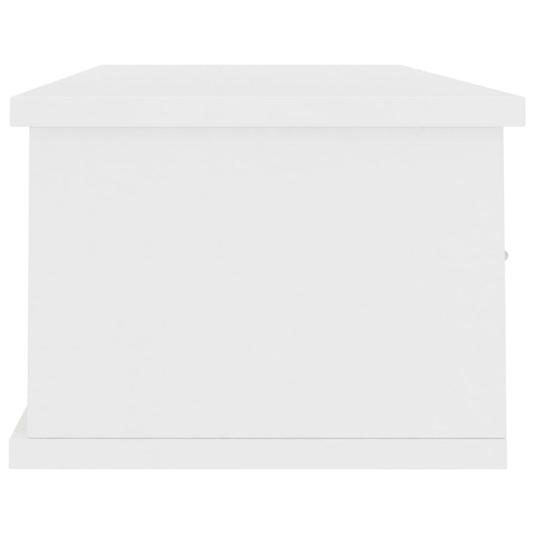 Wandschap met lades 88x26x18,5 cm spaanplaat wit MeubelReus
