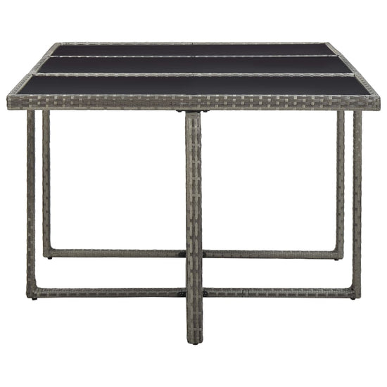 11-delige Tuinset met kussens poly rattan grijs MeubelReus