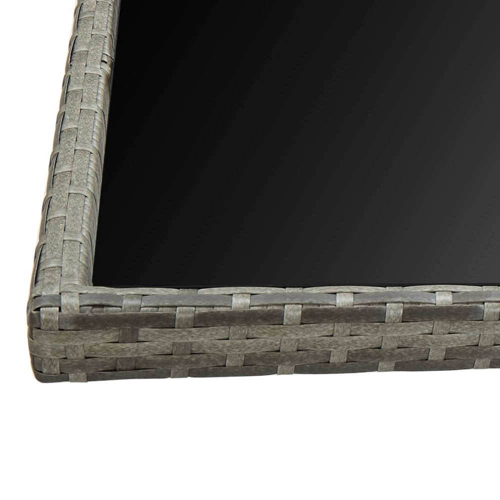 11-delige Tuinset met kussens poly rattan grijs MeubelReus