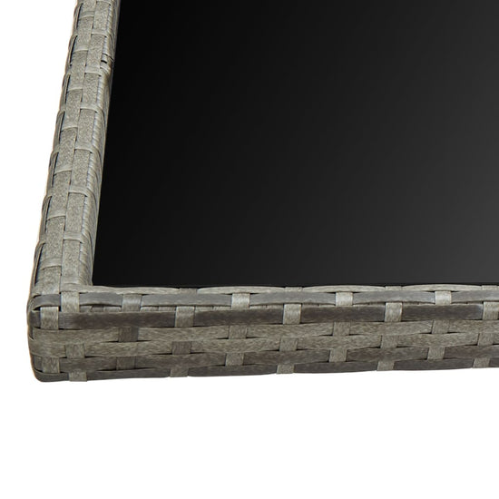 13-delige Tuinset met kussens poly rattan grijs MeubelReus