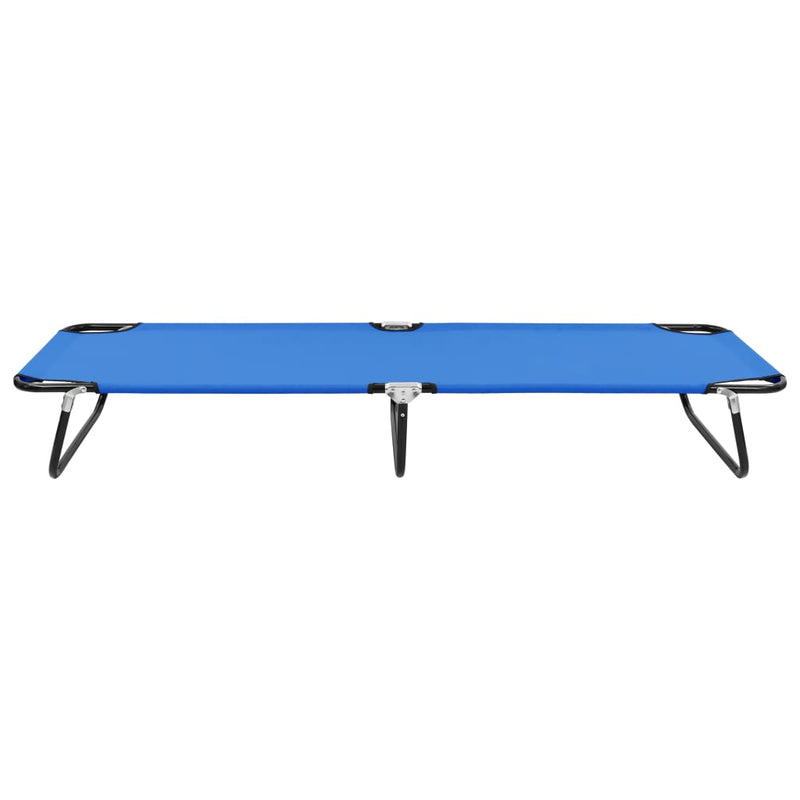 Ligbed inklapbaar staal blauw MeubelReus