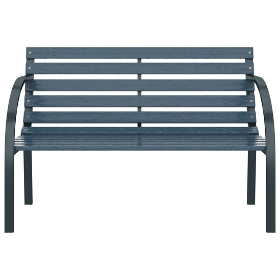 Tuinbank 120 cm hout grijs MeubelReus