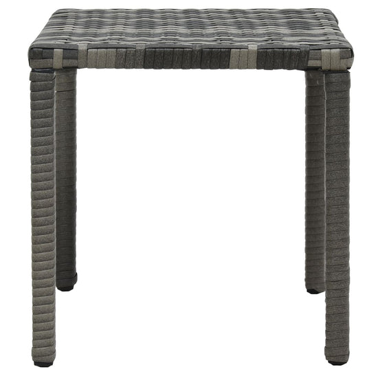 Ligbedden met tafel poly rattan antraciet MeubelReus