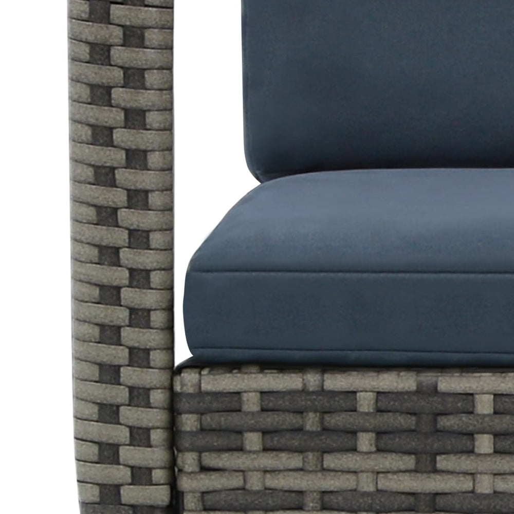 Tuinschommelstoel poly rattan antraciet MeubelReus