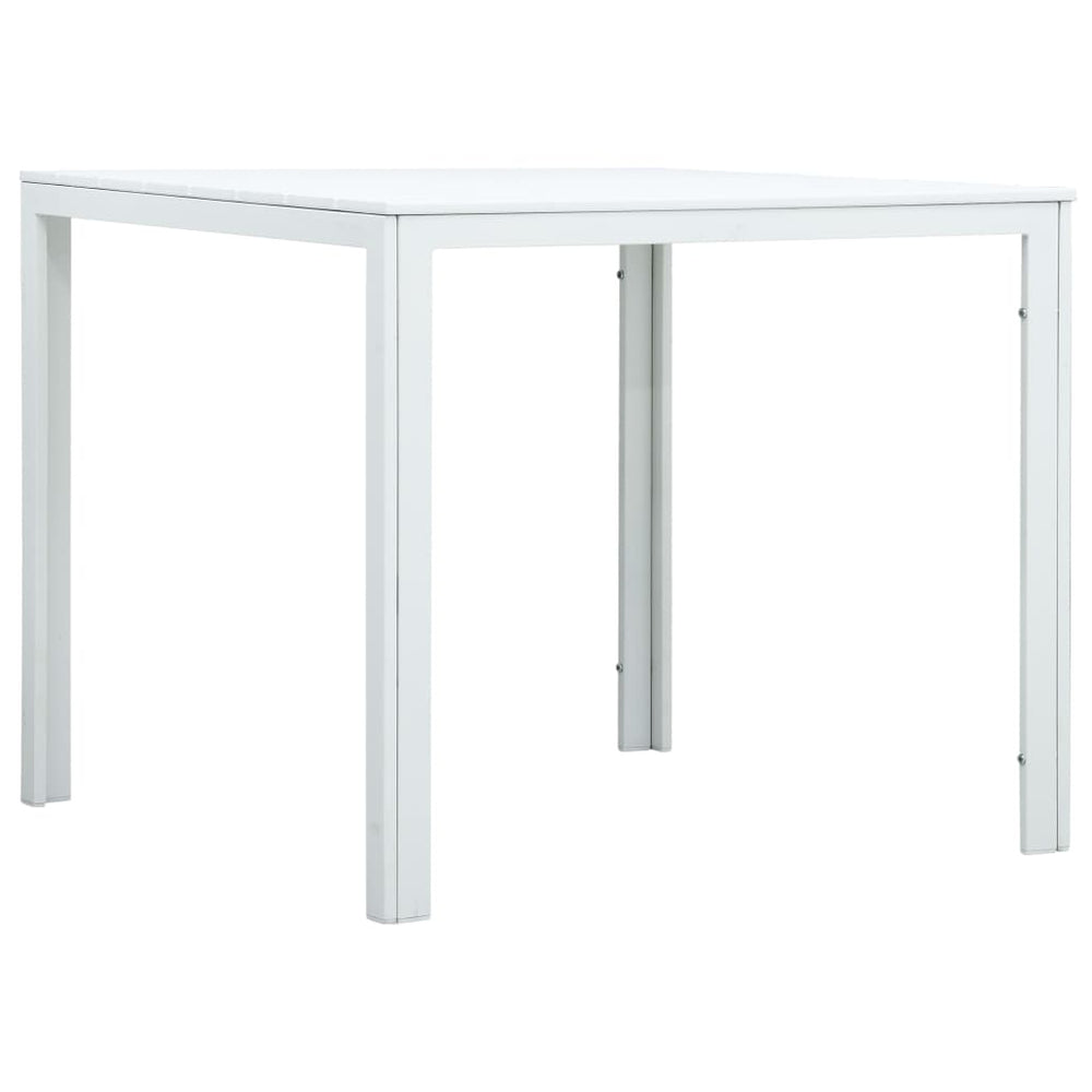 Salontafel hout-look 78x78x74 cm HDPE wit MeubelReus